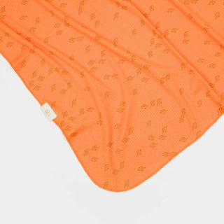 BabyCosy Blankets 85 x 85 cm / Orange Ribbed Elephant Modal & Organic Cotton Baby Blanket