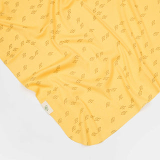 BabyCosy Blankets 85 x 85 cm / Yellow Ribbed Elephant Modal & Organic Cotton Baby Blanket in Yellow