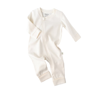 BabyCosy Sleepsuits Shades GOTS Organic Cotton Zip-Up Footless Sleepsuit in Ecru