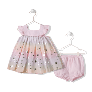 Bebetto Dresses 9-12 Months / Pink Fairies 2 Piece Tulle Dress & Bloomer Set