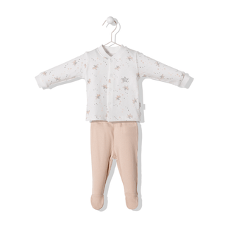 Bebetto Pyjamas 0-1 Months / Beige Magic Angel Baby Girl Pyjamas
