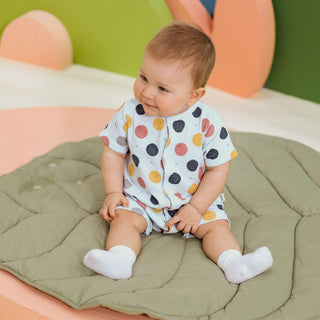 Bebetto Rompers Cute Faces Waffle Romper