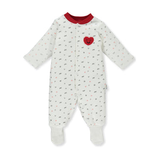 Bebetto Sleepsuits 0-3 Months / Ecru I Love Cotton Baby Sleepsuit