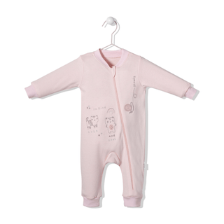 Bebetto Sleepsuits 6-9 Months / Pink Cute'n'Cool Zipped Footless Aminals Sleepsuit