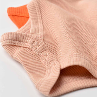 BabyCosy Bodysuits Ribbed Envelope Neckline Long Sleeve Bodysuit 2-Pack