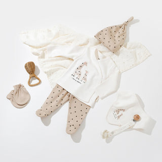BabyCosy Gifts Giraffe GOTS Organic Cotton 5-Piece Set