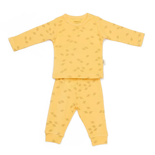 BabyCosy Outfit Sets Ribbed Elephant Modal & Organic Cotton Outfit Set 3-Piece in Yellow