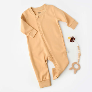 BabyCosy Sleepsuits Shades GOTS Organic Cotton Zip-Up Footless Sleepsuit in Yellow