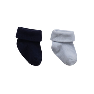 Bebetto Accessories Baby Cotton Rich Roll Top Socks (0-2 Yrs) 2 Pack Mix