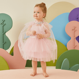 Bebetto Dresses Fairies 3 Piece Tulle Gown Dress & Bloomer Set