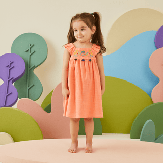 Bebetto Dresses Festivity Embroidered 2 Piece Baby Girl Dress & Bloomer Set