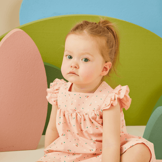 Bebetto Dresses Fruity 2 Piece Baby Girl Dress & Bloomer Set