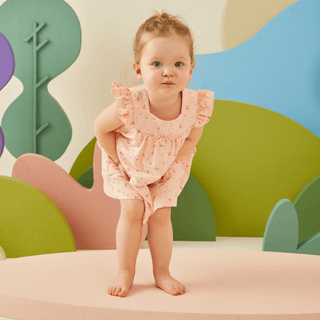 Bebetto Dresses Fruity 2 Piece Baby Girl Dress & Bloomer Set