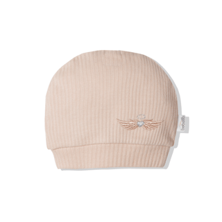 Bebetto Hats 0-3 Months / Beige Magic Angel Combed Cotton Baby Girl Hat