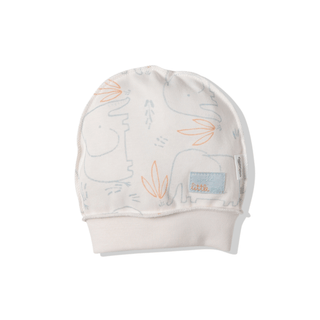 Bebetto Hats 0-3 Months / Blue Wilderness Elephant Outside Seams Cotton Baby Hat in Blue