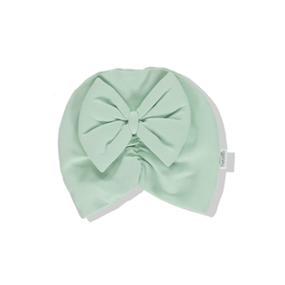 Bebetto Hats 0-6 Months / Green Boutique Summer Baby Girl Cotton Hat with Bow in Green