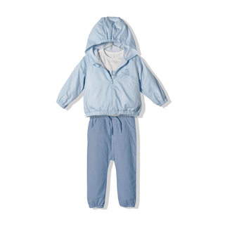 Bebetto Outfit Sets 9-12 Months Summer Boy 3 Piece Cardigan & Trousers Outfit Set in Blue