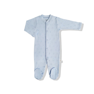 Bebetto Sleepsuits 3-6 Months Pastel Minis Stars Openwork Sleepsuit in Blue