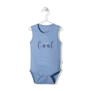 Bebetto Vests 3-6 Months / Blue Navy Life Openwork Embroidered Baby Vest